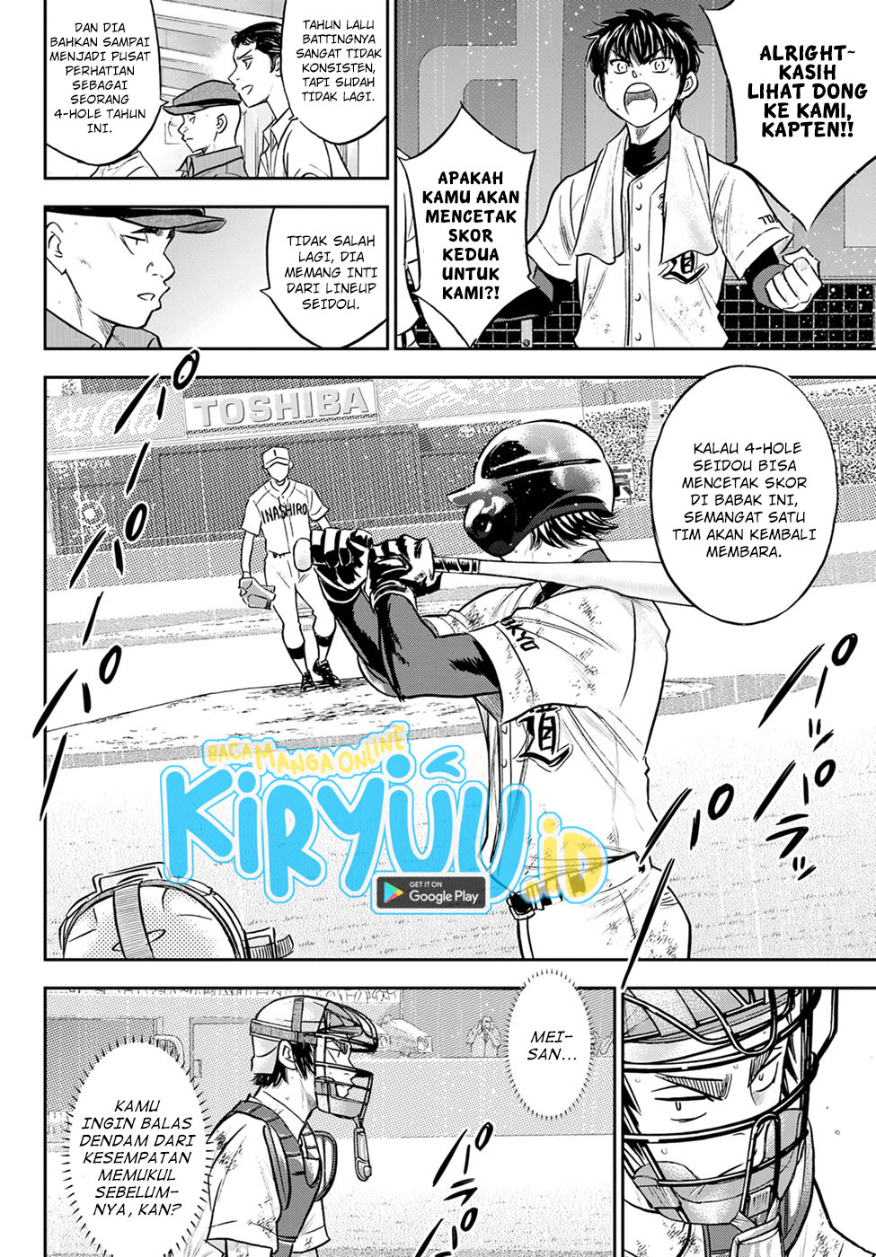 Diamond no Ace Act 2 — Chapter 291, halaman 10