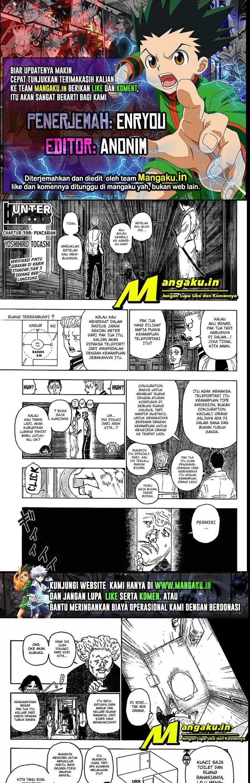 Hunter x Hunter — Chapter 398, halaman 1