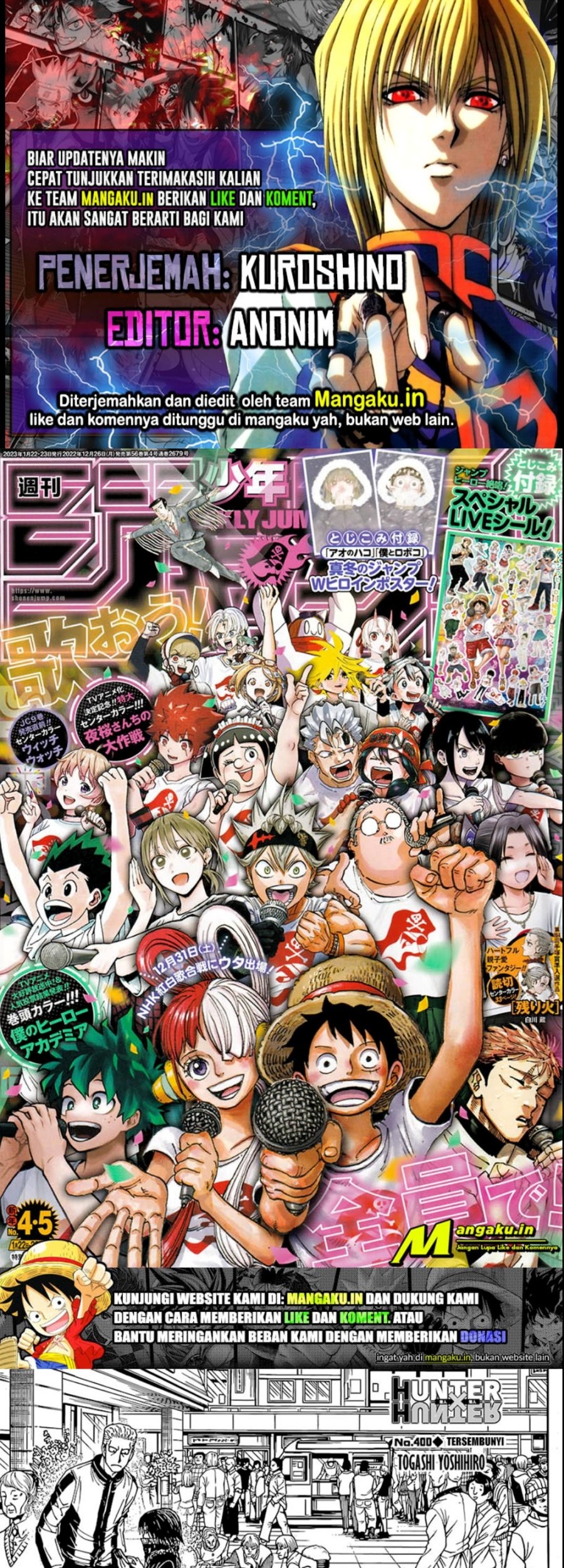 Hunter x Hunter — Chapter 400, halaman 1