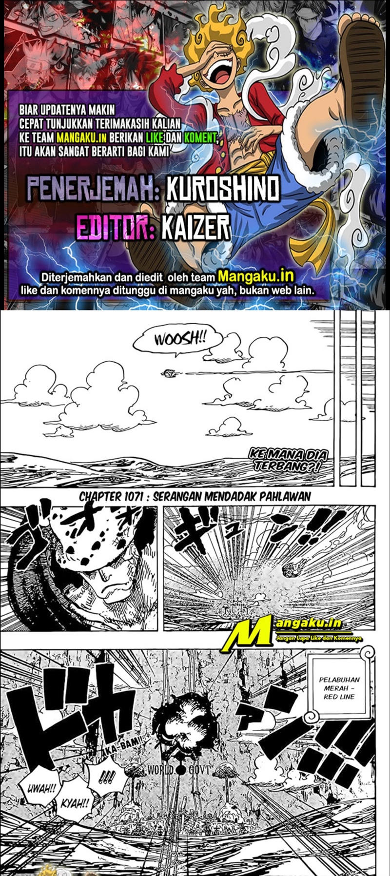 One Piece — Chapter 1071, halaman 1