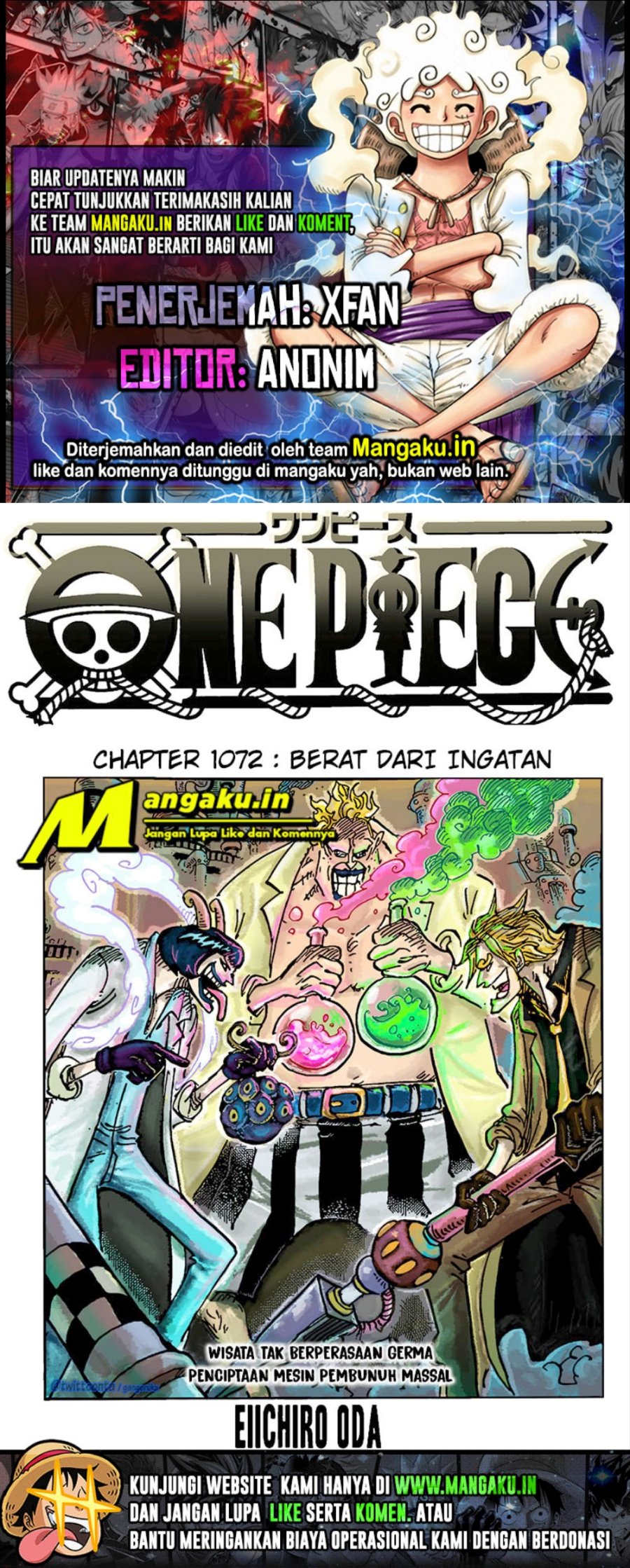 One Piece — Chapter 1072, halaman 1