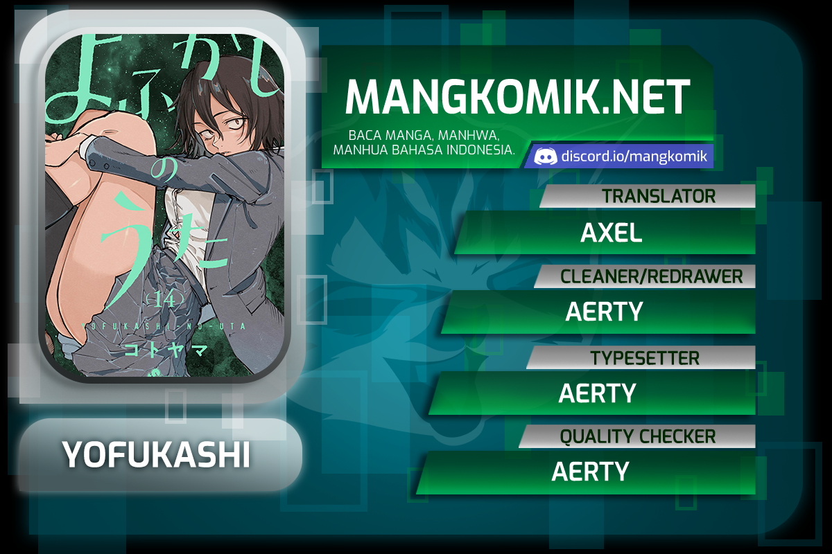 Yofukashi no Uta — Chapter 156, halaman 1