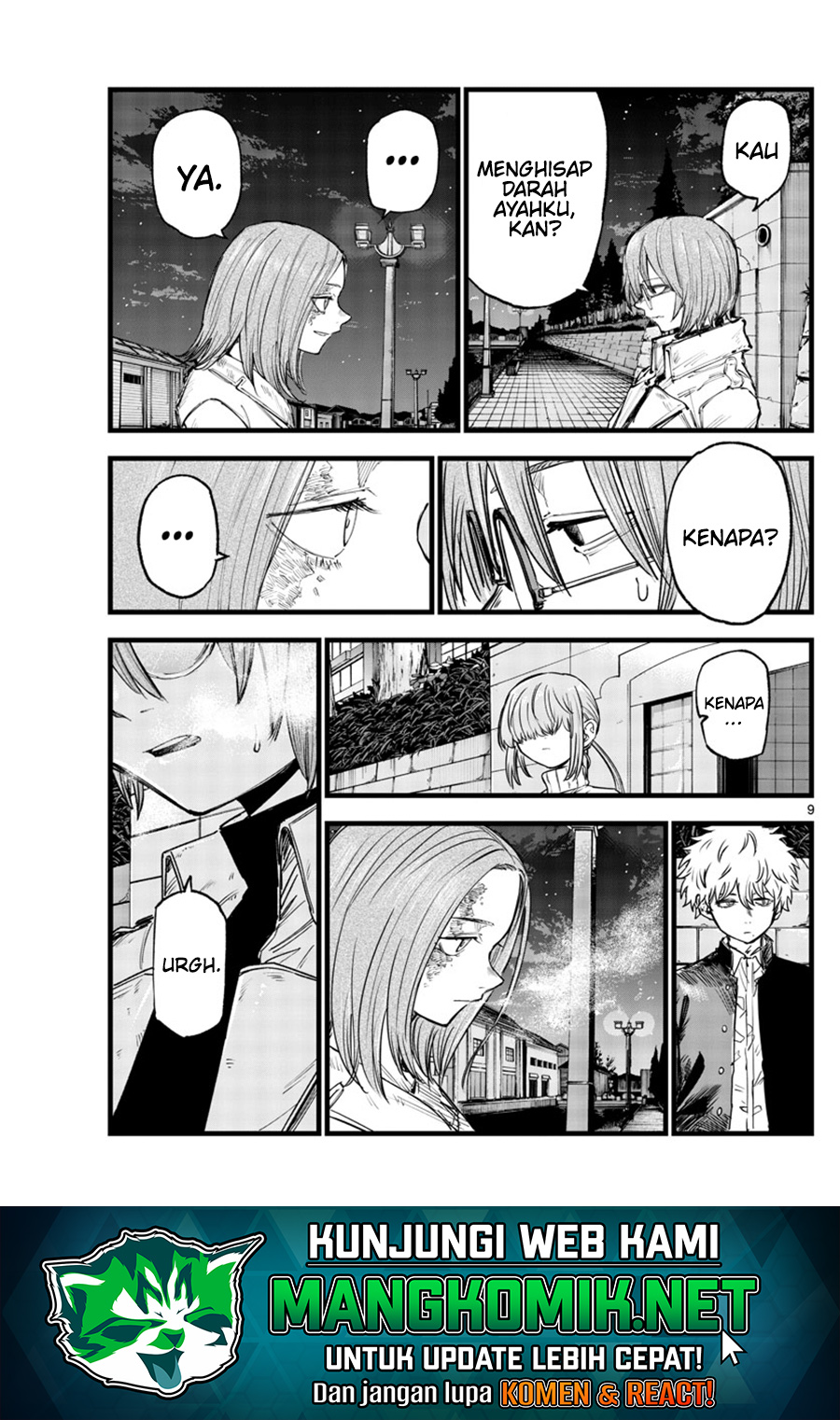 Yofukashi no Uta — Chapter 156, halaman 10