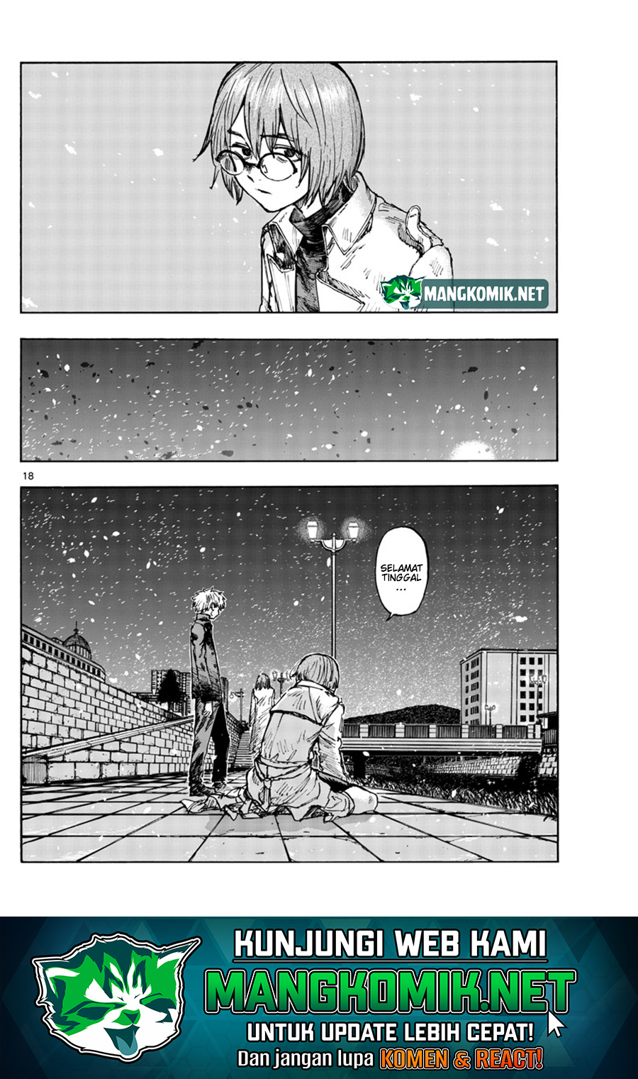 Yofukashi no Uta — Chapter 156, halaman 19