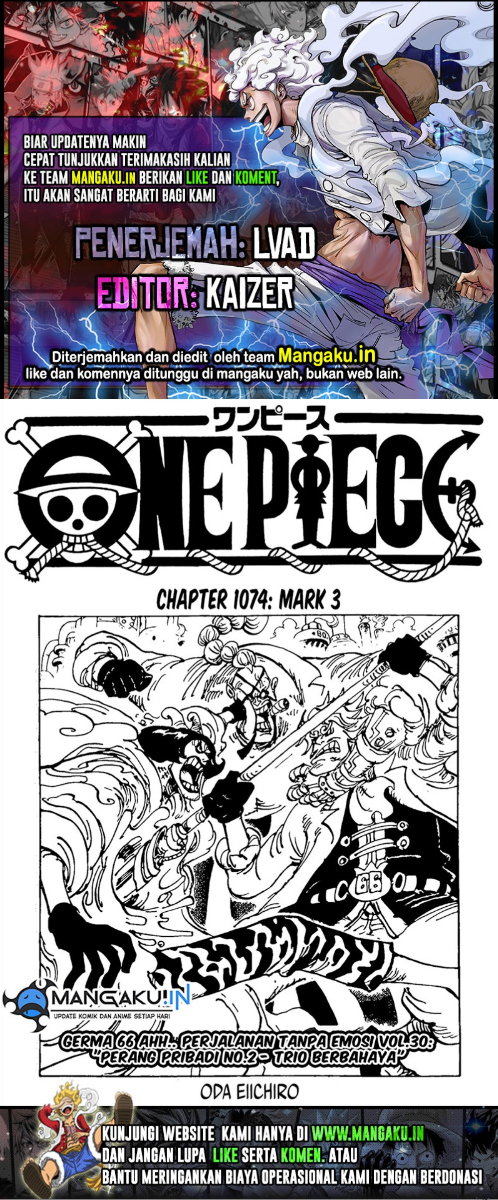 One Piece — Chapter 1074, halaman 1