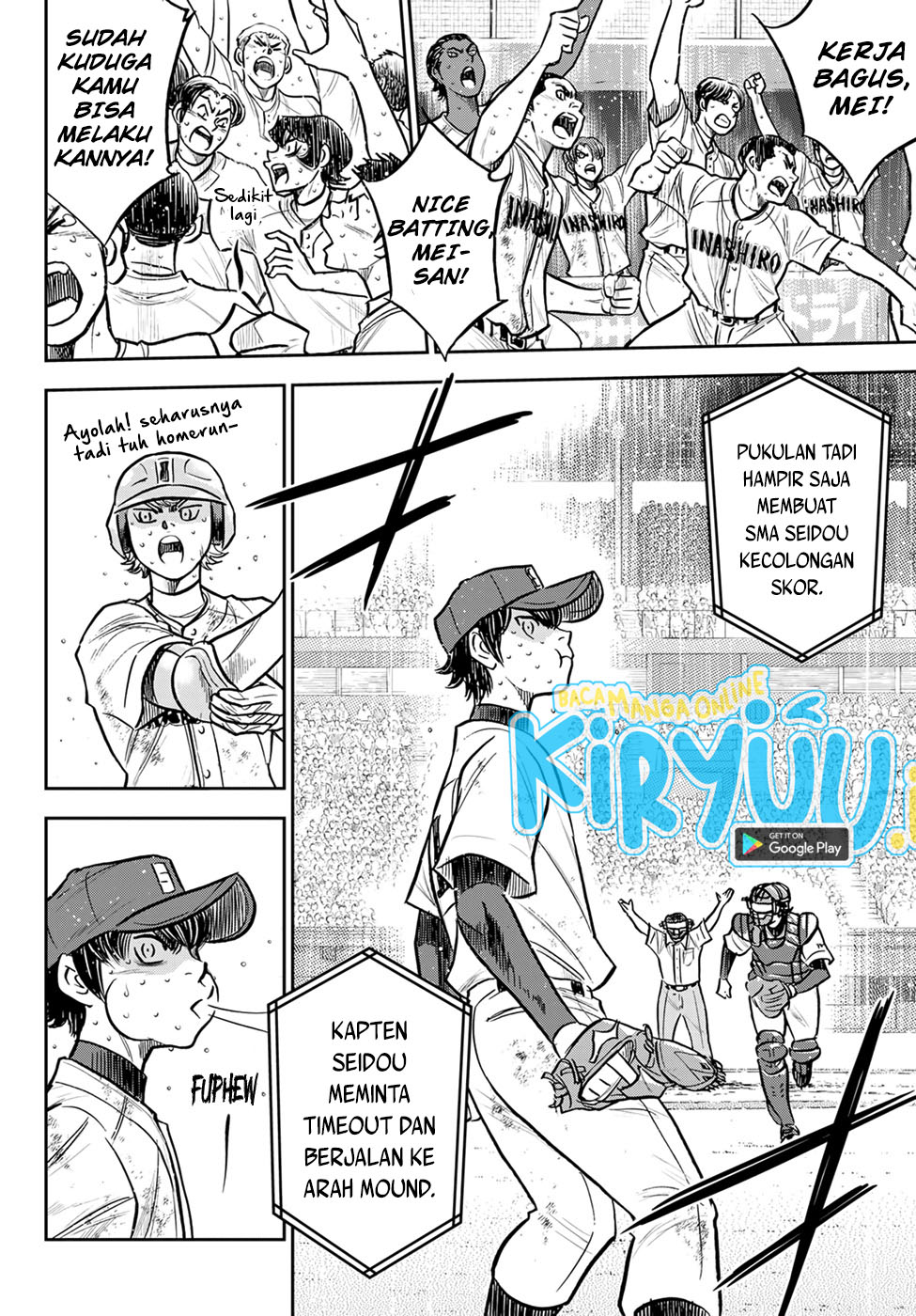 Diamond no Ace Act 2 — Chapter 301, halaman 9