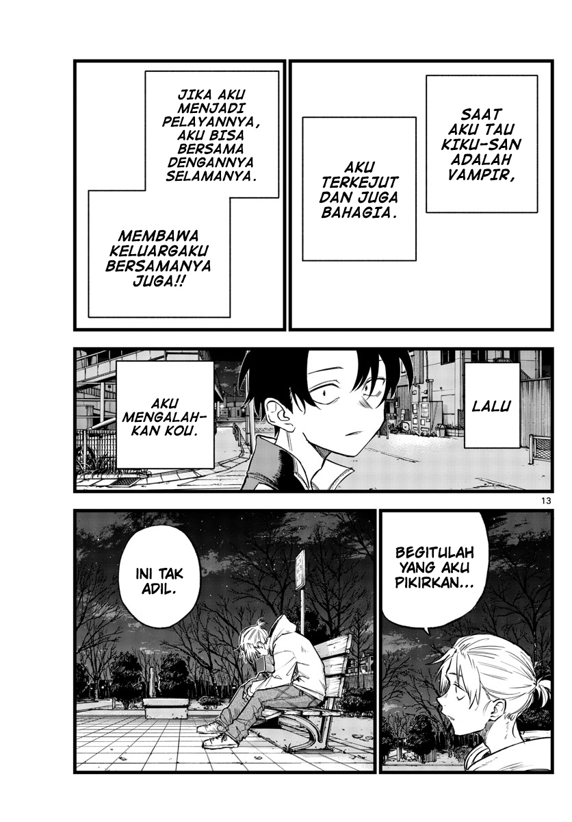 Yofukashi no Uta — Chapter 158, halaman 14