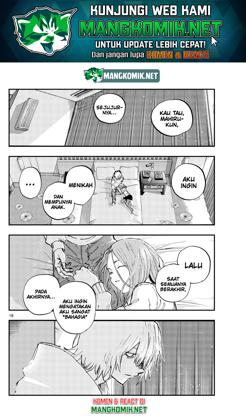 Yofukashi no Uta — Chapter 158, halaman 19