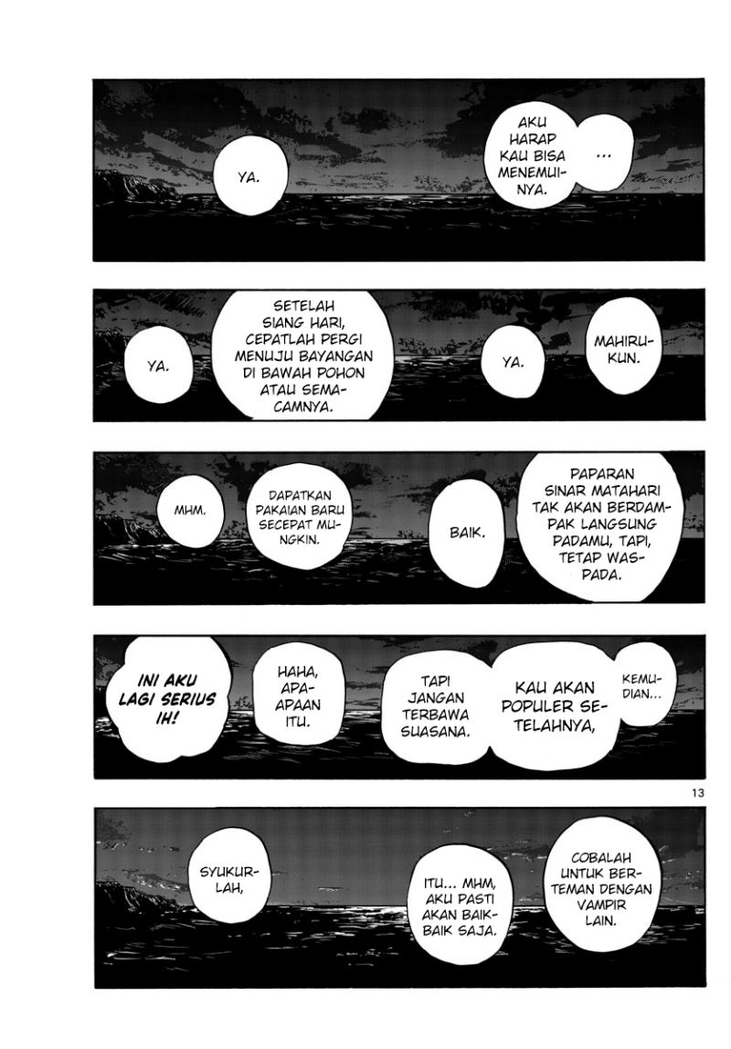 Yofukashi no Uta — Chapter 163, halaman 14