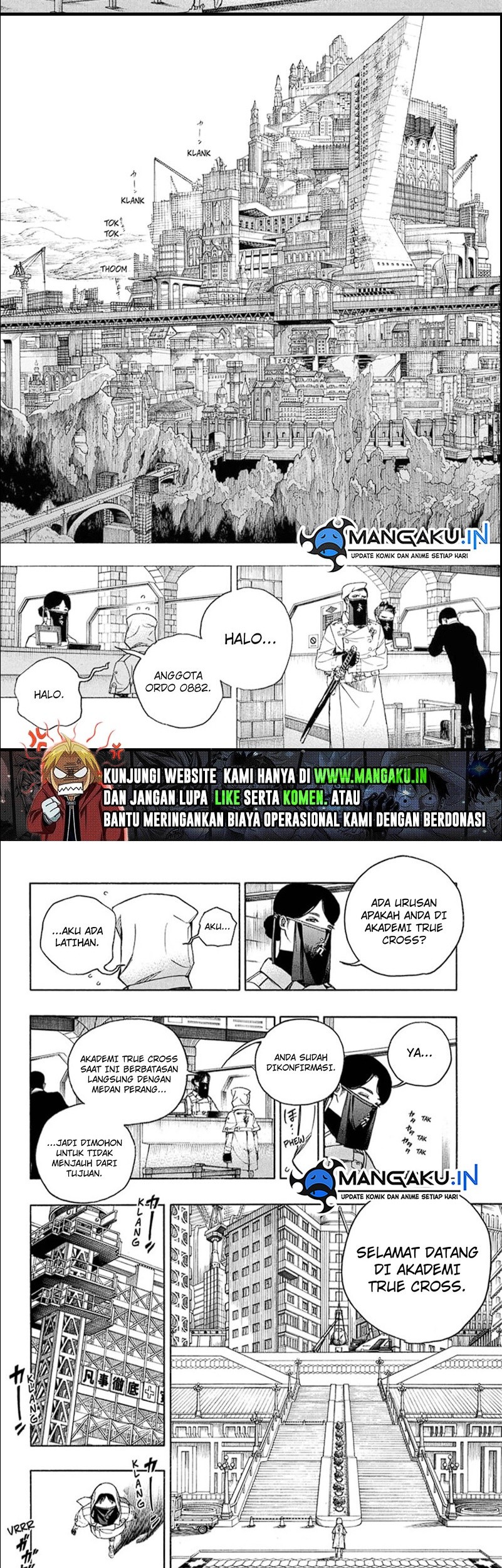 Ao no Exorcist — Chapter 139.2, halaman 7
