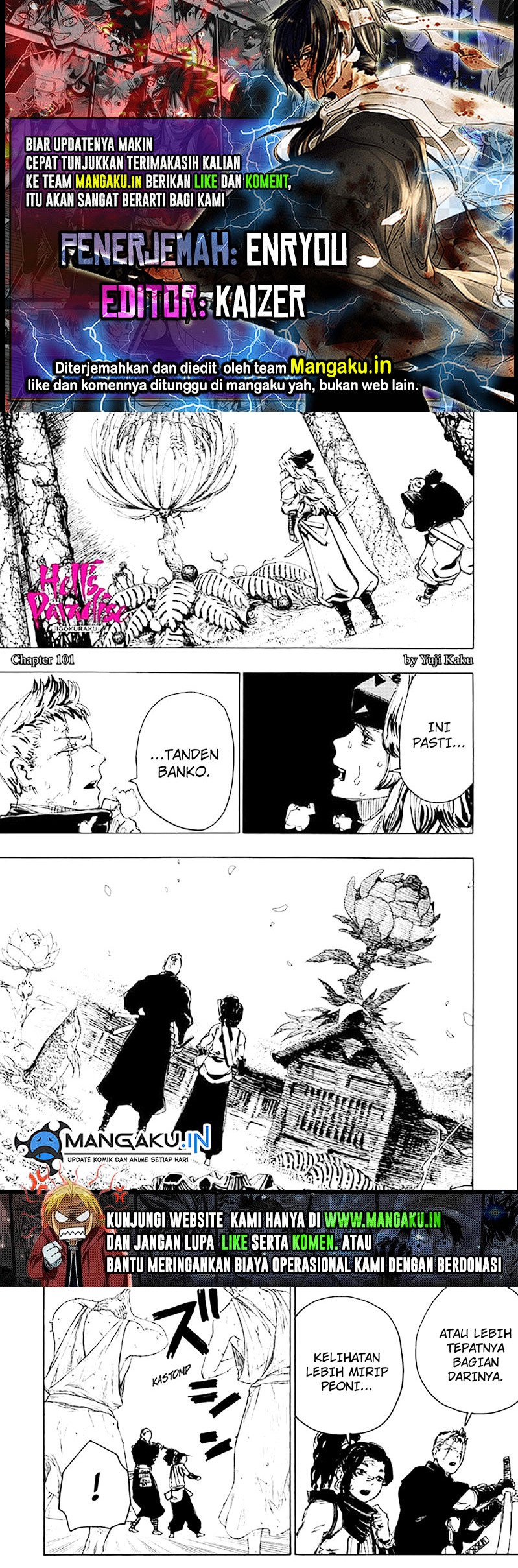 Jigokuraku — Chapter 101, halaman 1