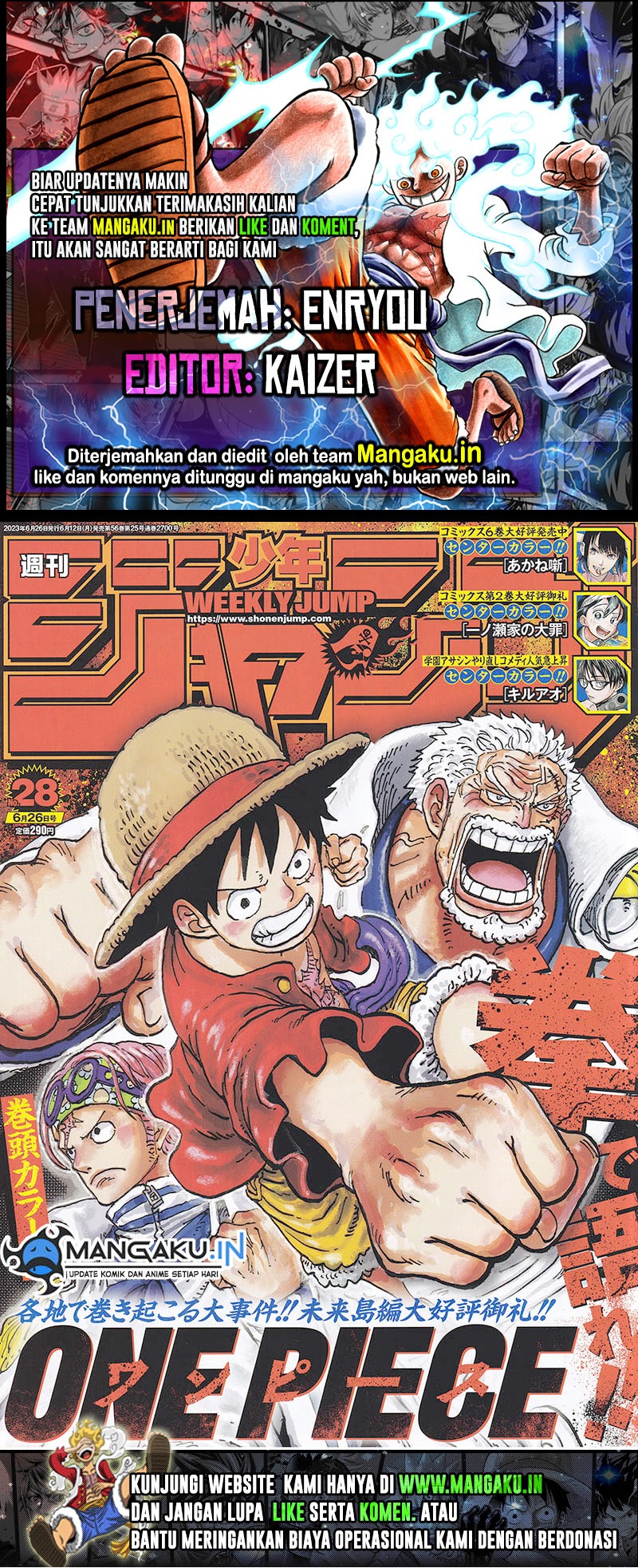 One Piece — Chapter 1086, halaman 1