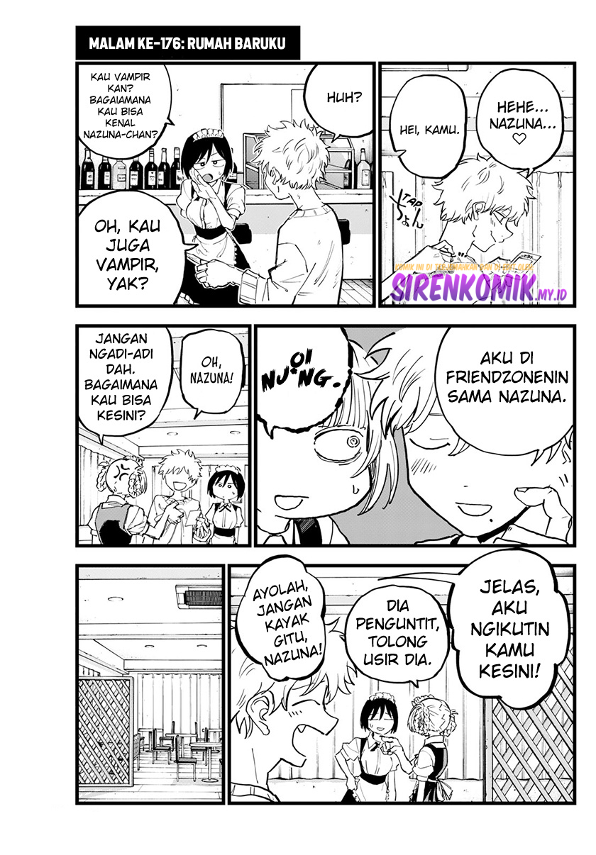 Yofukashi no Uta — Chapter 176, halaman 4