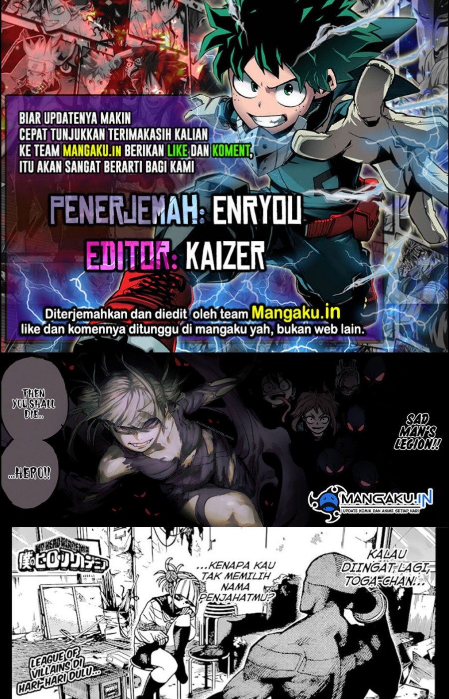Boku no Hero Academia — Chapter 393, halaman 1