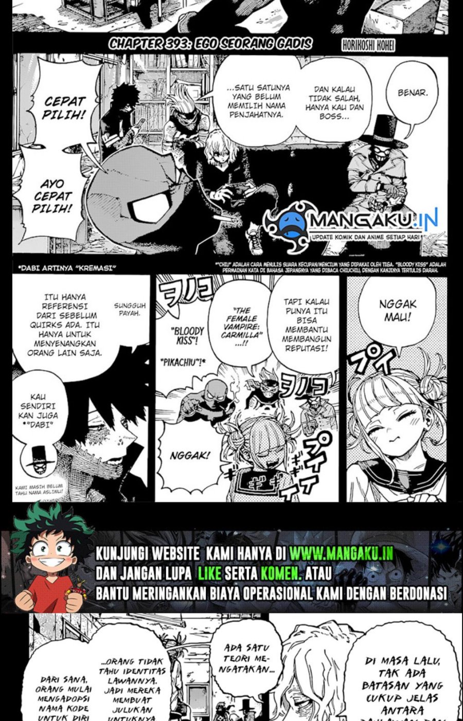 Boku no Hero Academia — Chapter 393, halaman 2