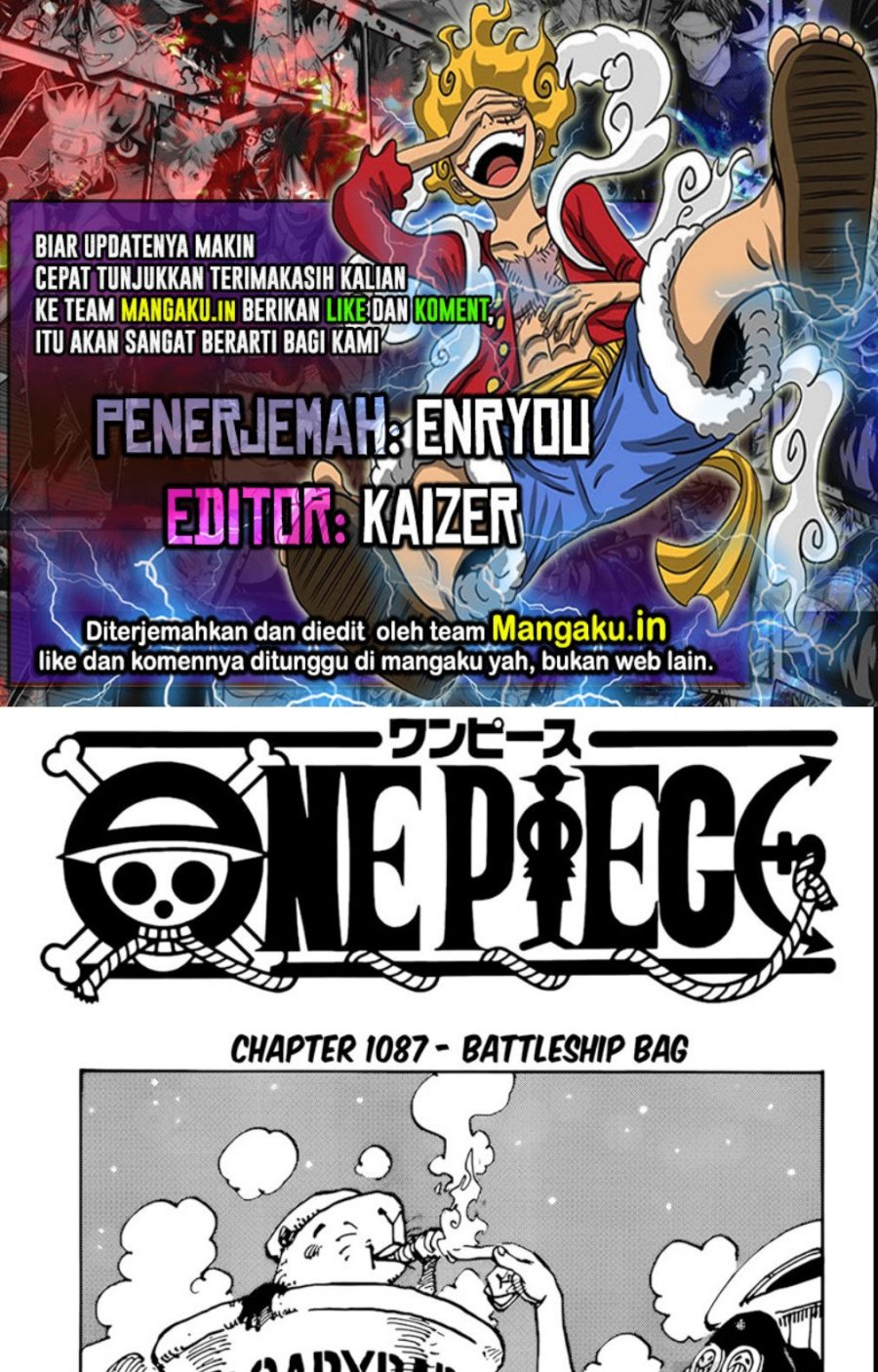 One Piece — Chapter 1087, halaman 1