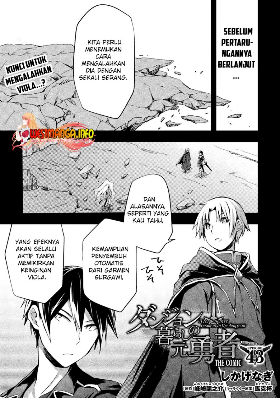 Dungeon Kurashi No Moto Yuusha — Chapter 43, halaman 4