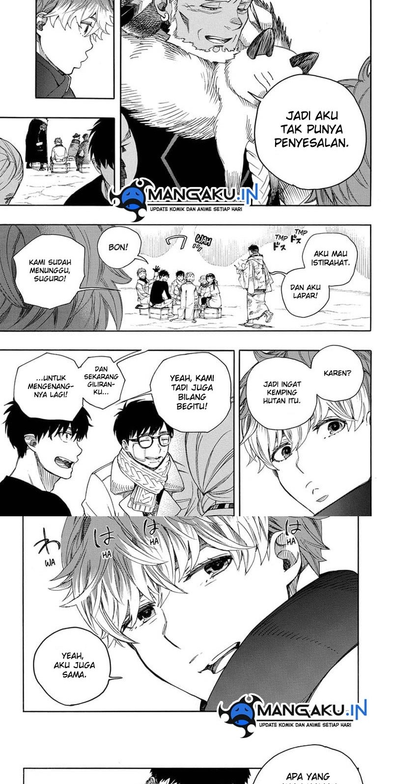 Ao no Exorcist — Chapter 144.1, halaman 4