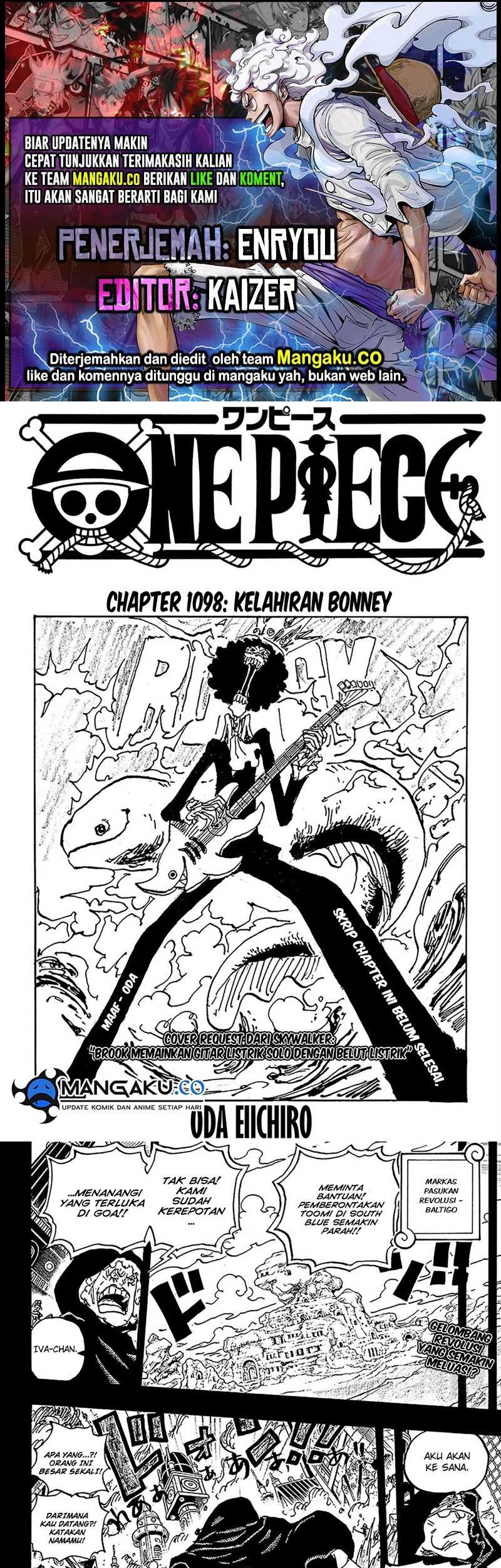 One Piece — Chapter 1098, halaman 1