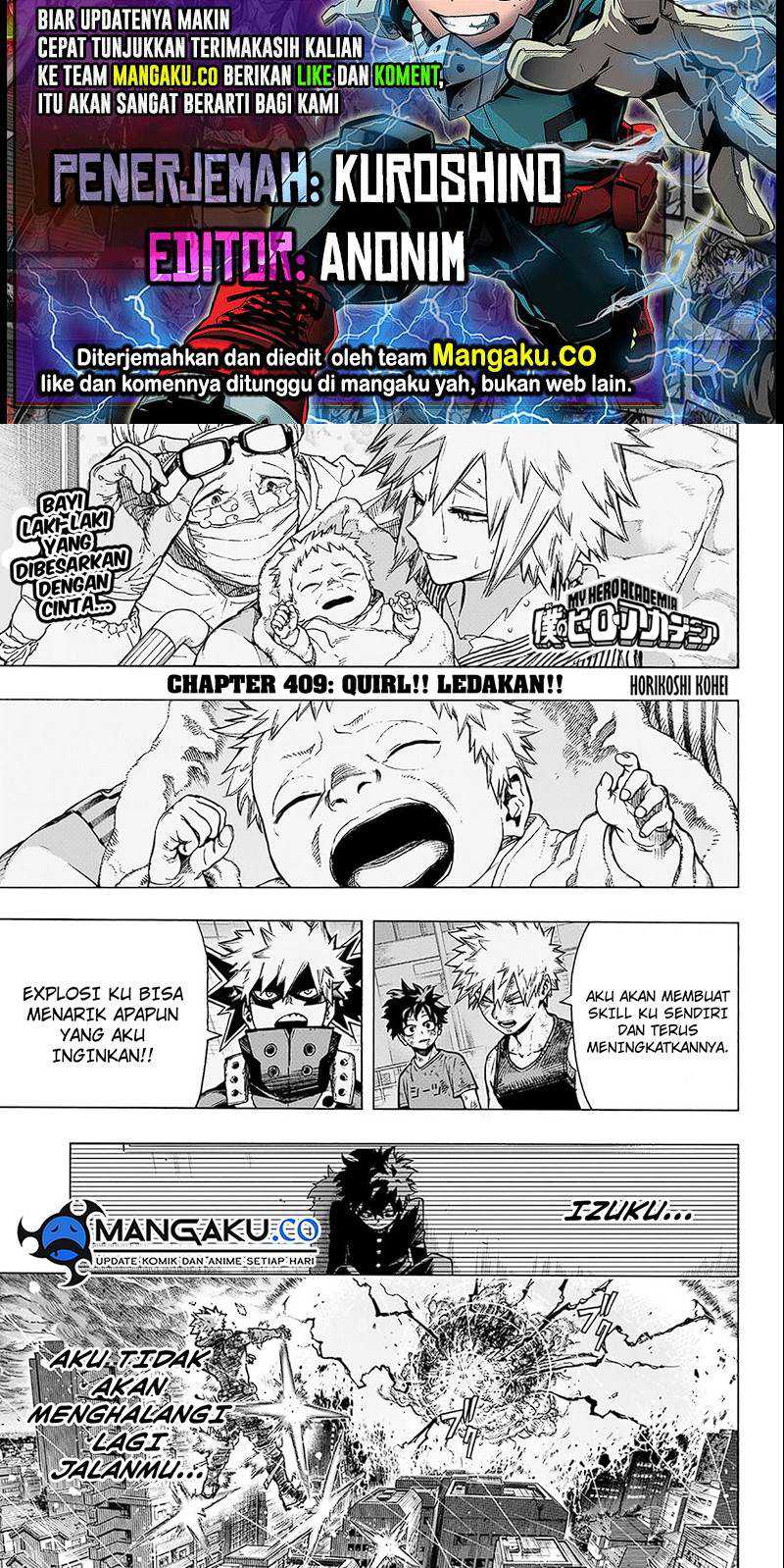 Boku no Hero Academia — Chapter 409, halaman 1