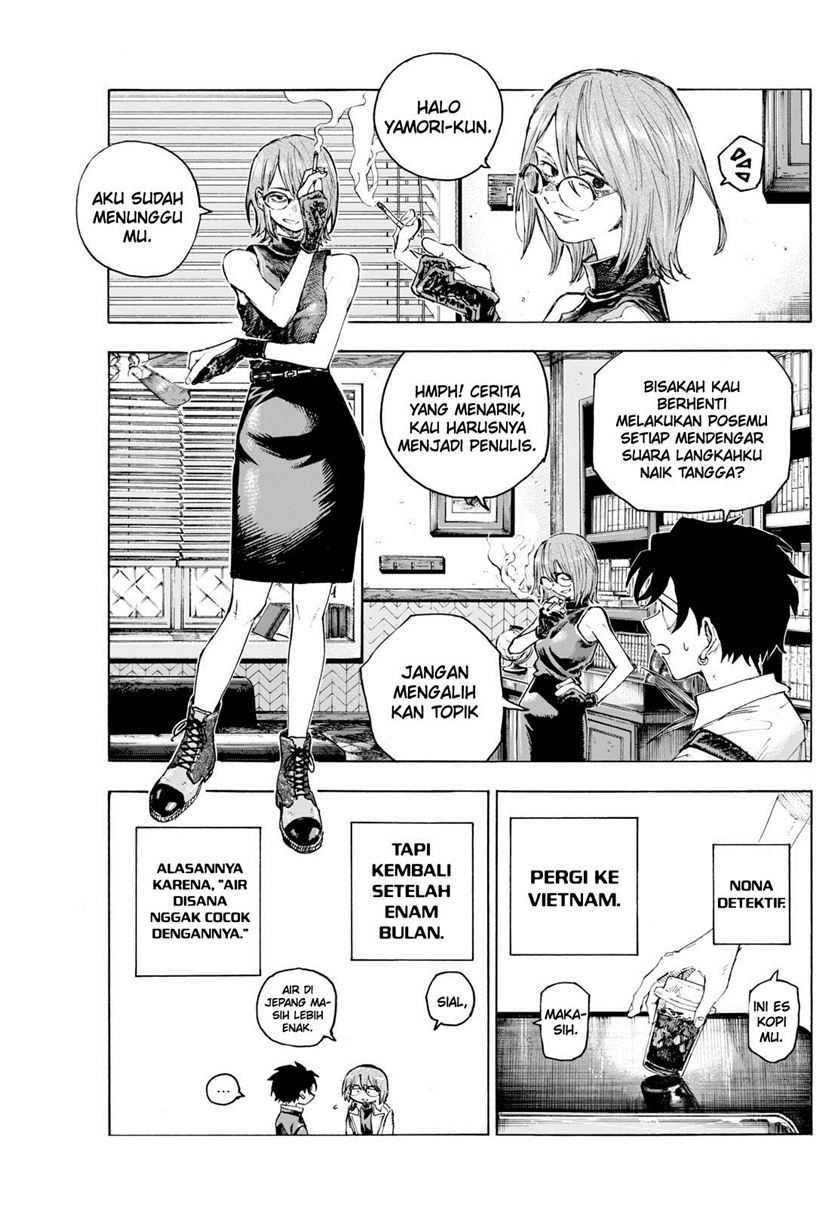 Yofukashi no Uta — Chapter 199, halaman 9