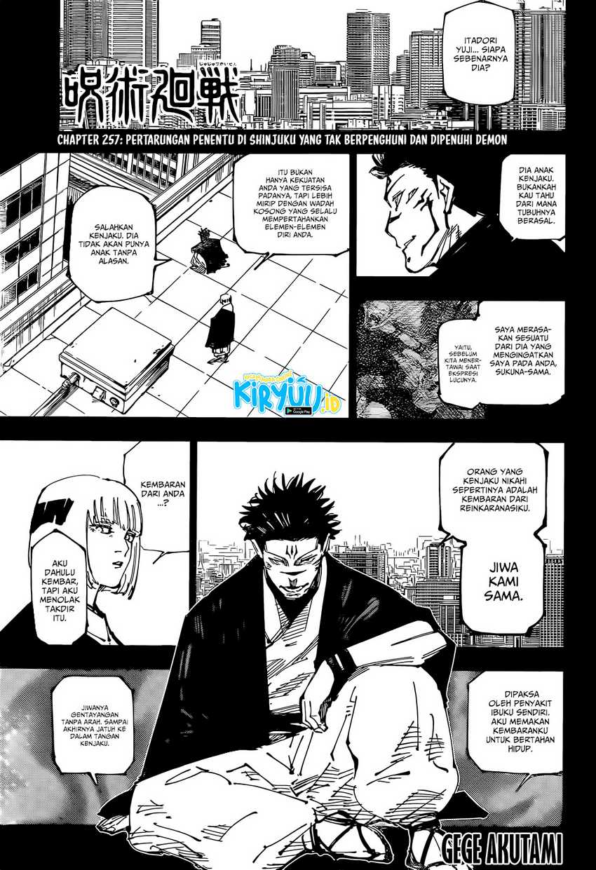 Jujutsu Kaisen — Chapter 257, halaman 2
