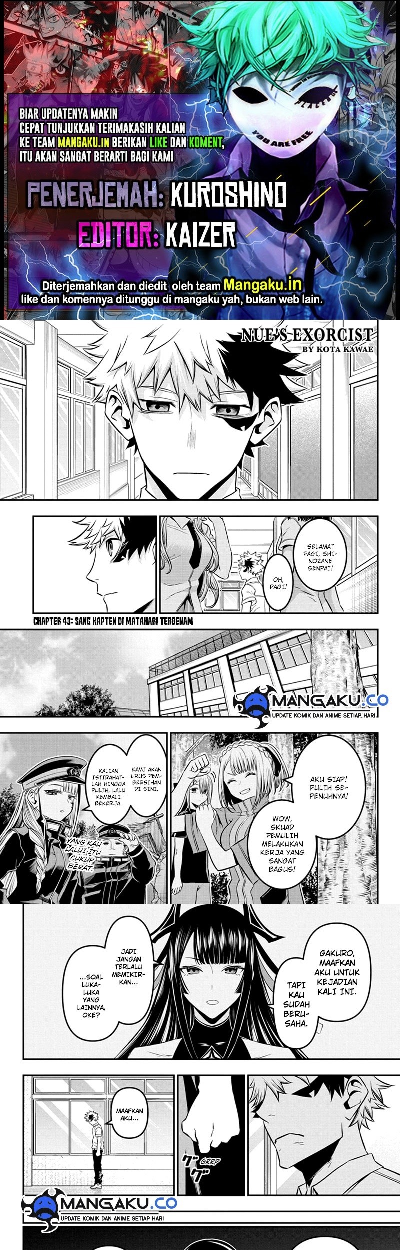 Nue’s Exorcist — Chapter 43, halaman 1