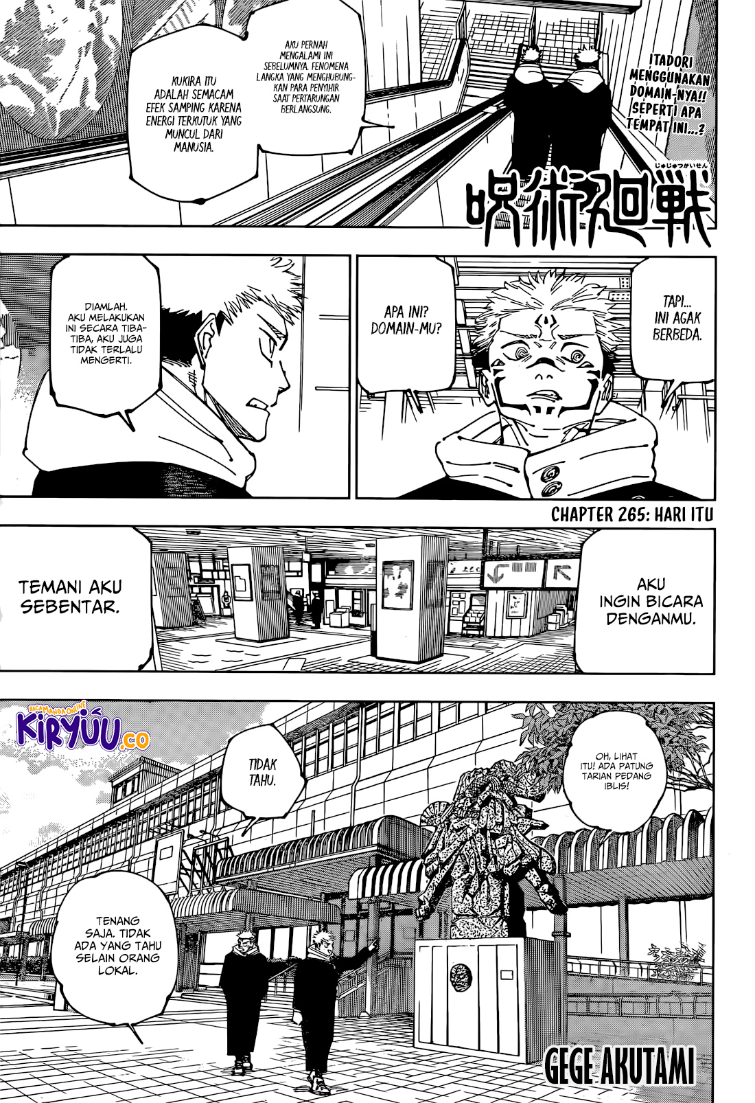 Jujutsu Kaisen — Chapter 265, halaman 2