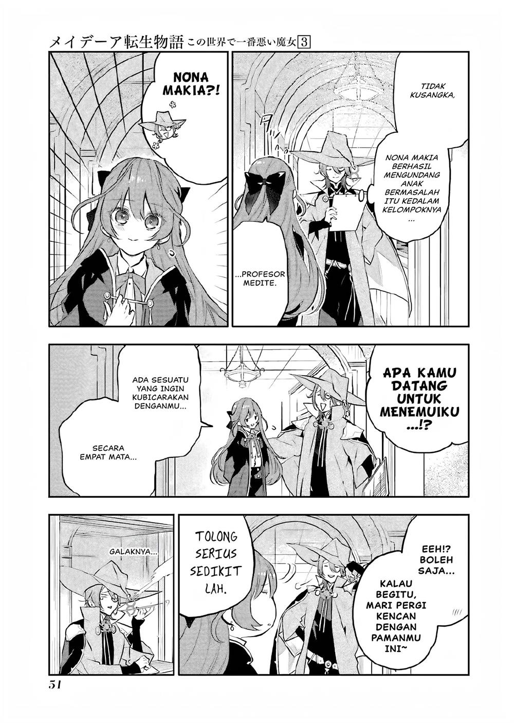 Maydare Tensei Monogatari: Kono Sekai de Ichiban Warui Majo — Chapter 11, halaman 14