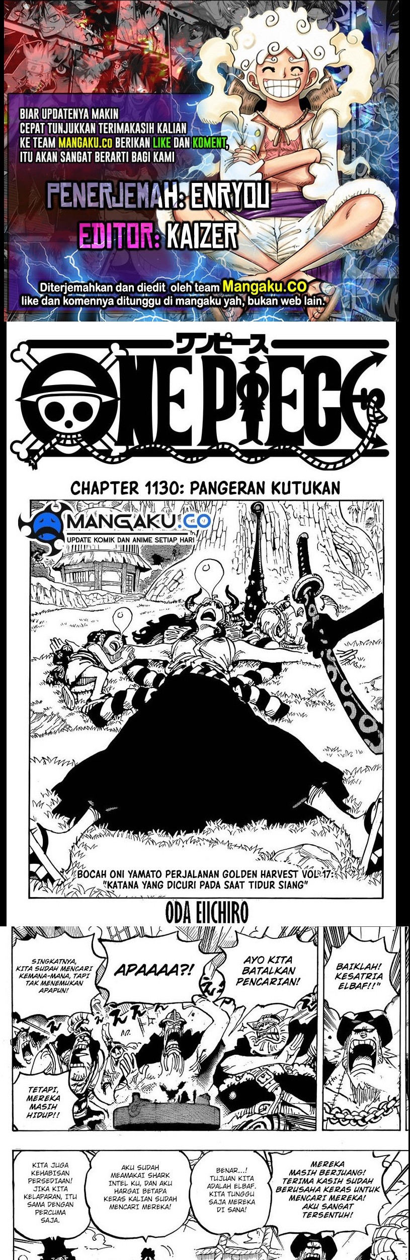 One Piece — Chapter 1130, halaman 1