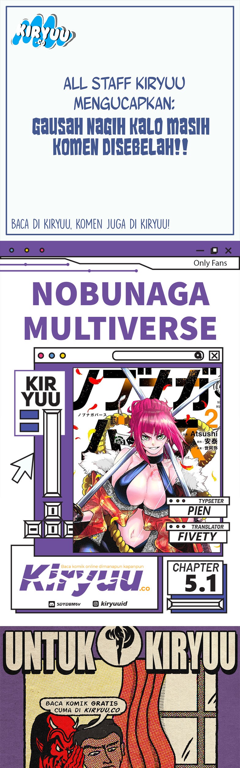 Nobunaga Multiverse — Chapter 5.1, halaman 1