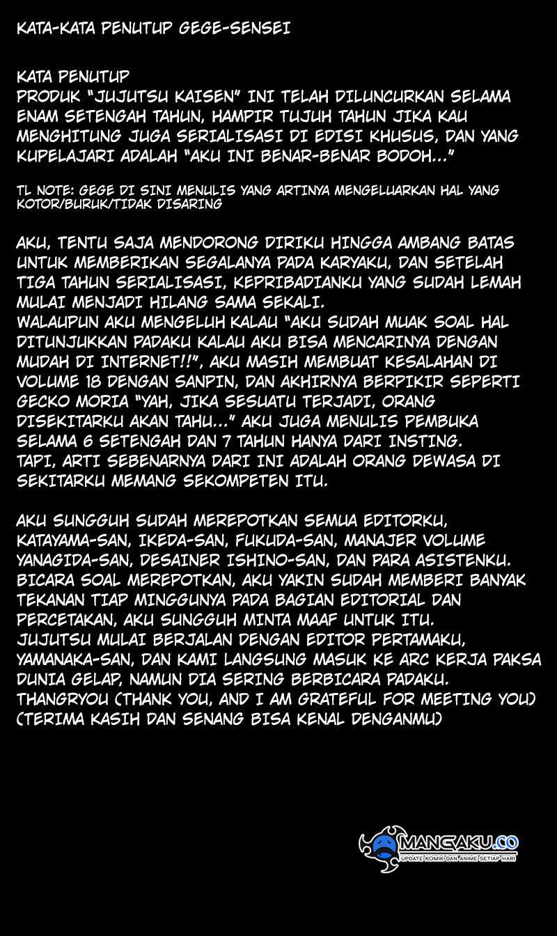 Jujutsu Kaisen — Chapter 271.5, halaman 20