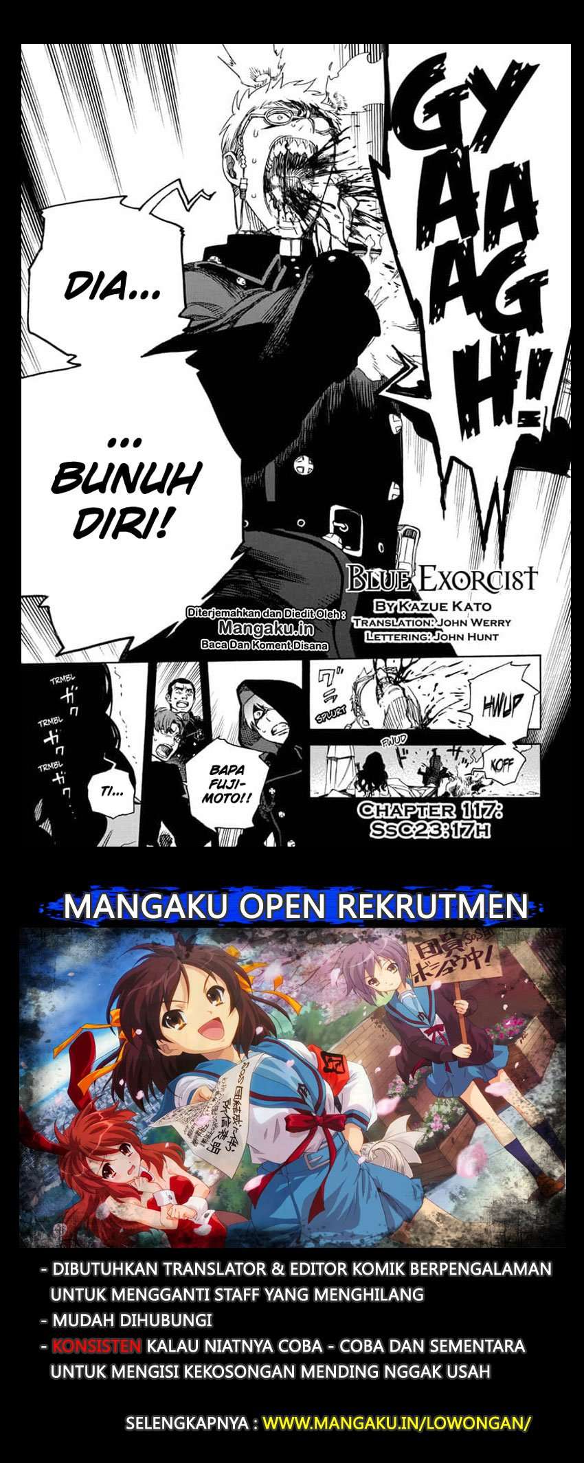 Ao no Exorcist — Chapter 117, halaman 2