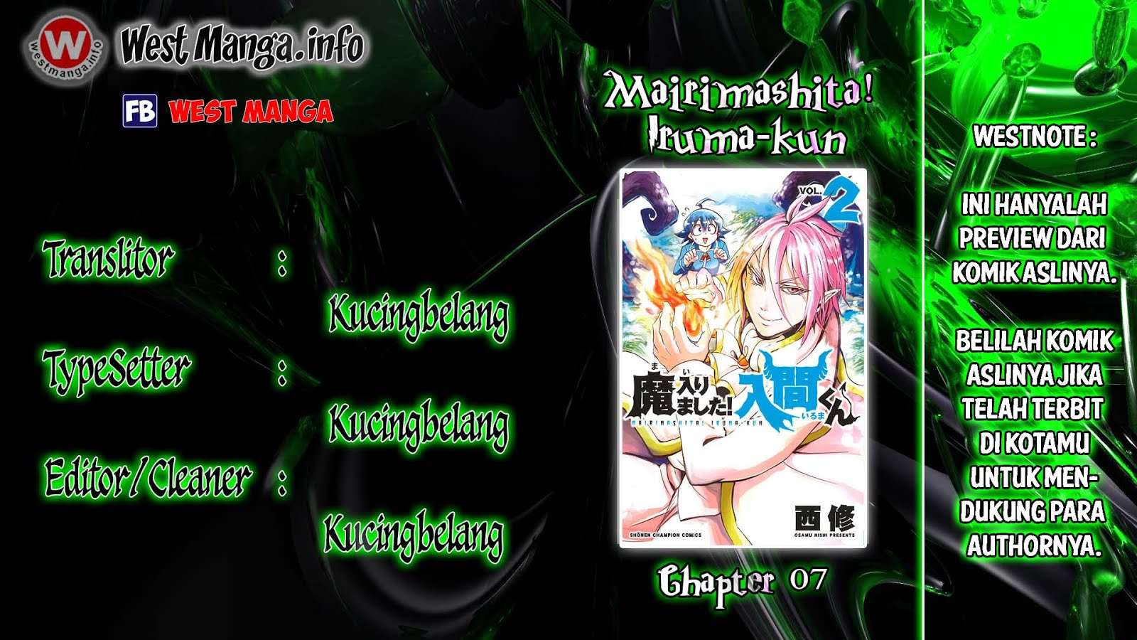 Mairimashita! Iruma-kun — Chapter 7, halaman 1