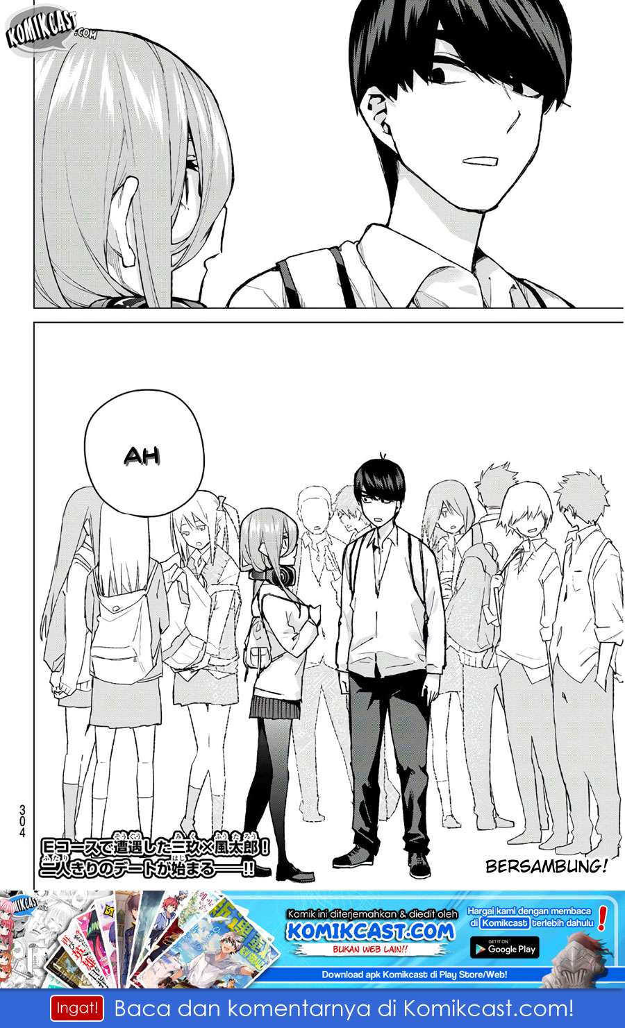 Go-toubun no Hanayome — Chapter 83, halaman 22