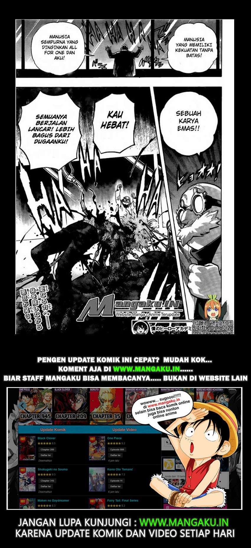 Boku no Hero Academia — Chapter 255, halaman 15