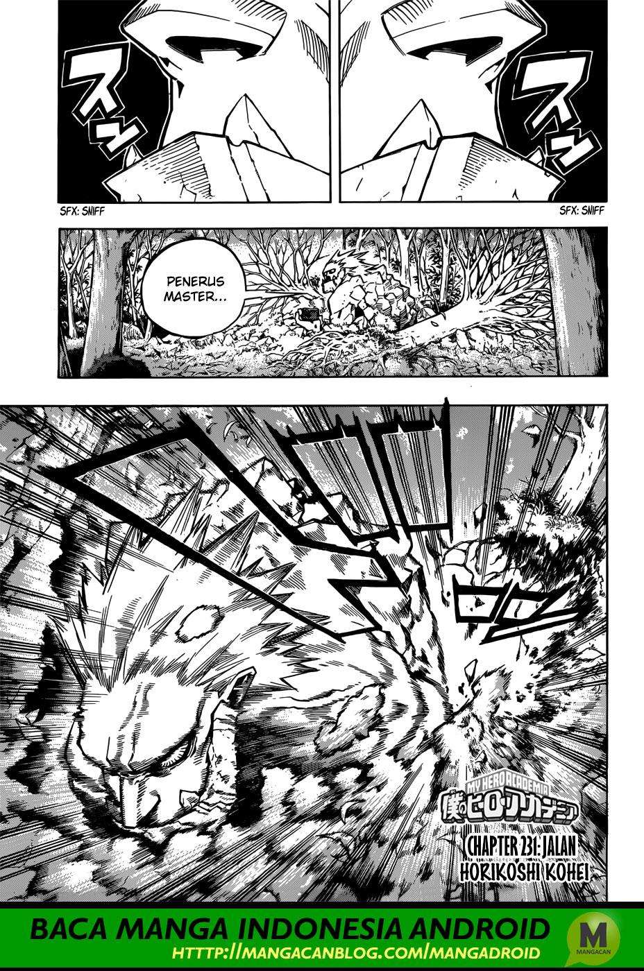 Boku no Hero Academia — Chapter 231, halaman 1
