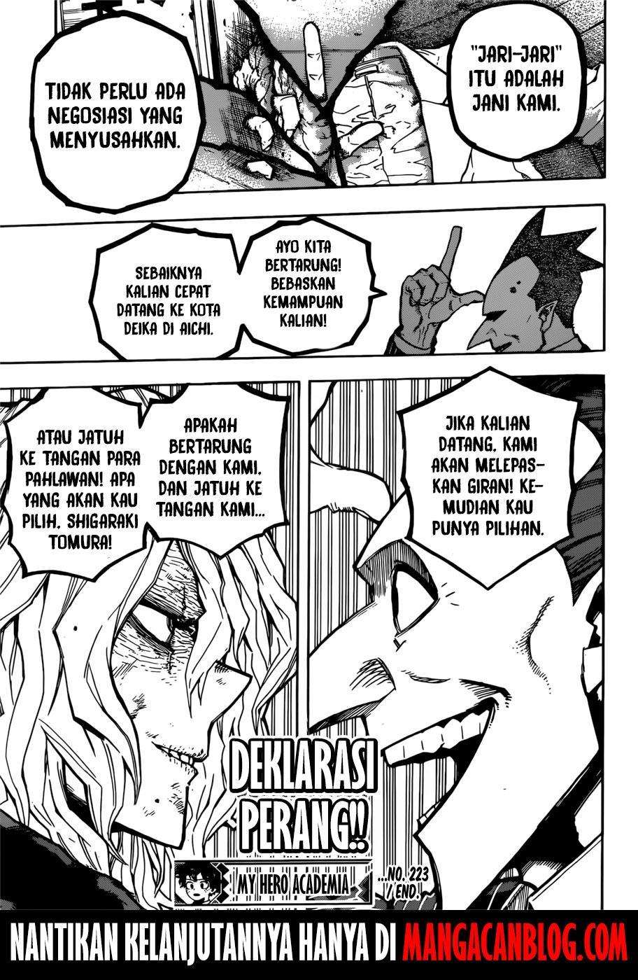 Boku no Hero Academia — Chapter 223, halaman 15