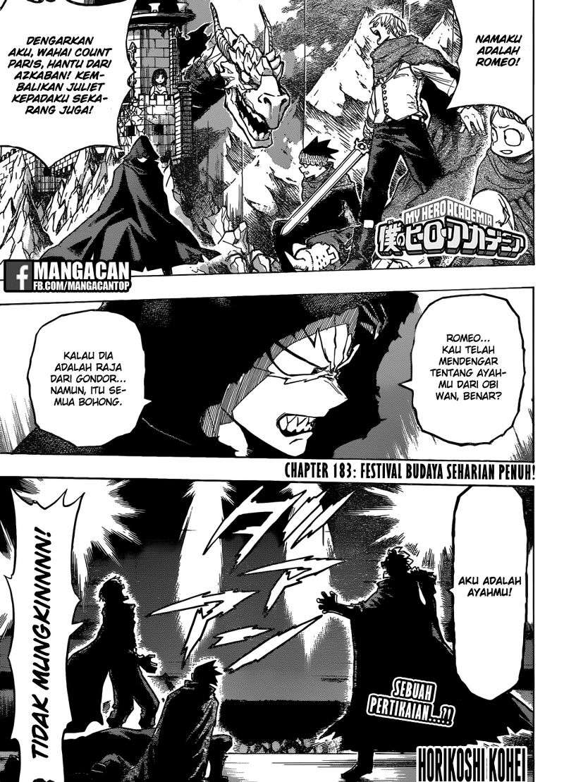 Boku no Hero Academia — Chapter 183, halaman 1