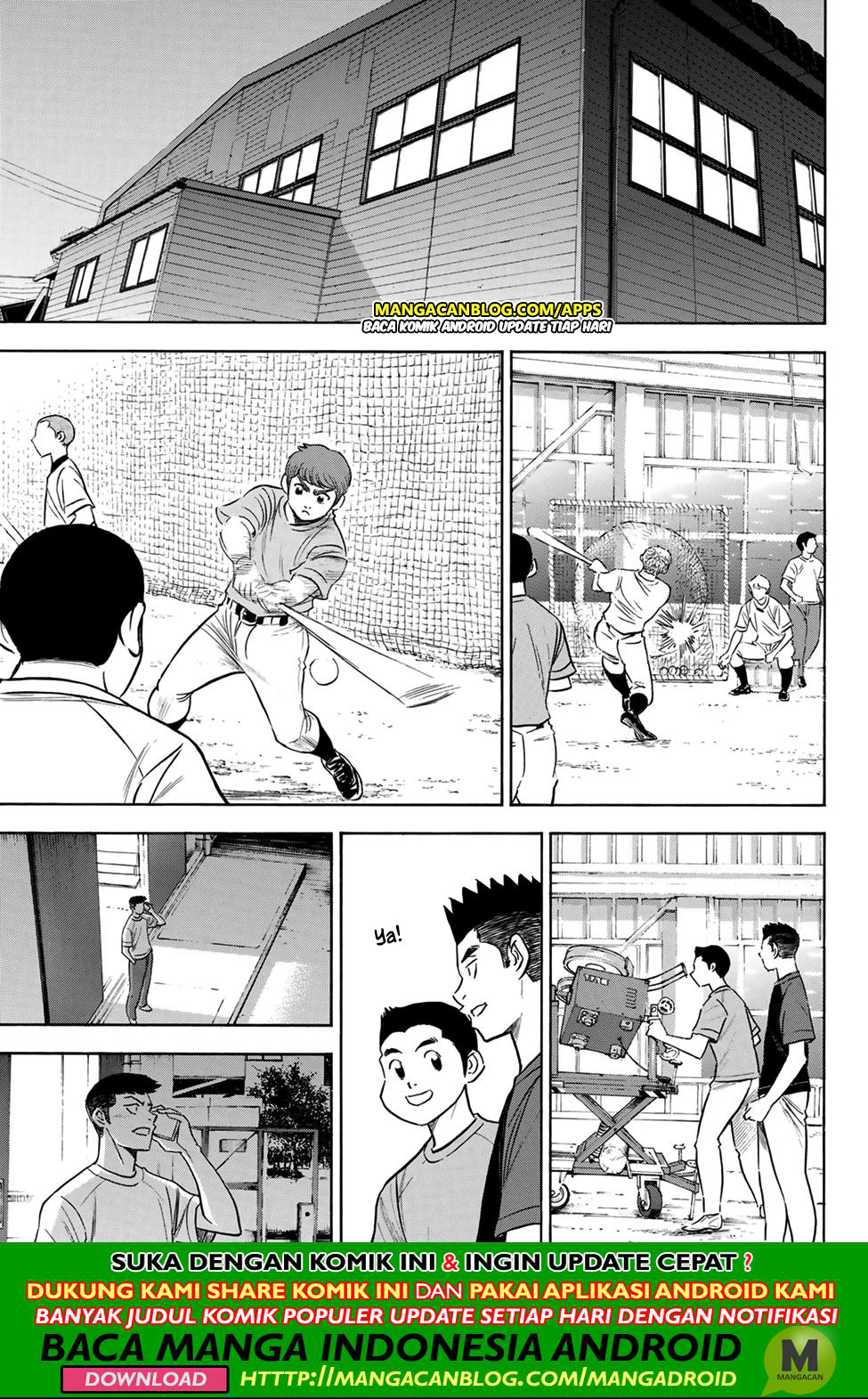 Diamond no Ace Act 2 — Chapter 198, halaman 9