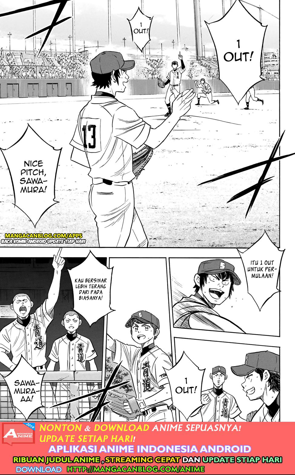 Diamond no Ace Act 2 — Chapter 197, halaman 3