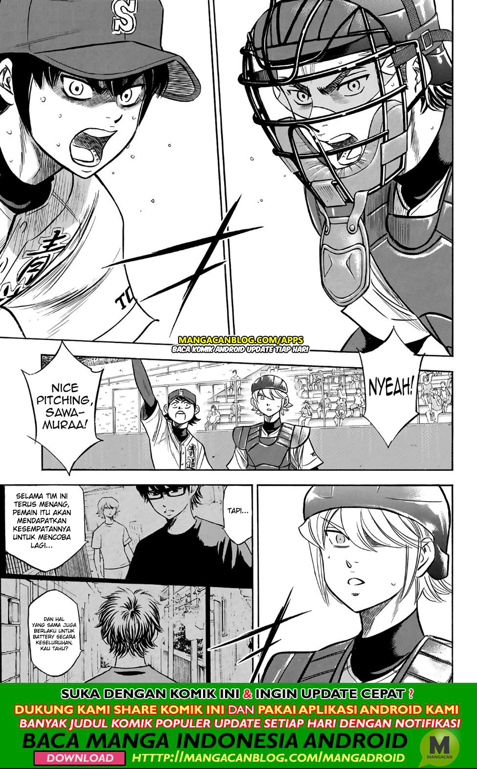 Diamond no Ace Act 2 — Chapter 190, halaman 19