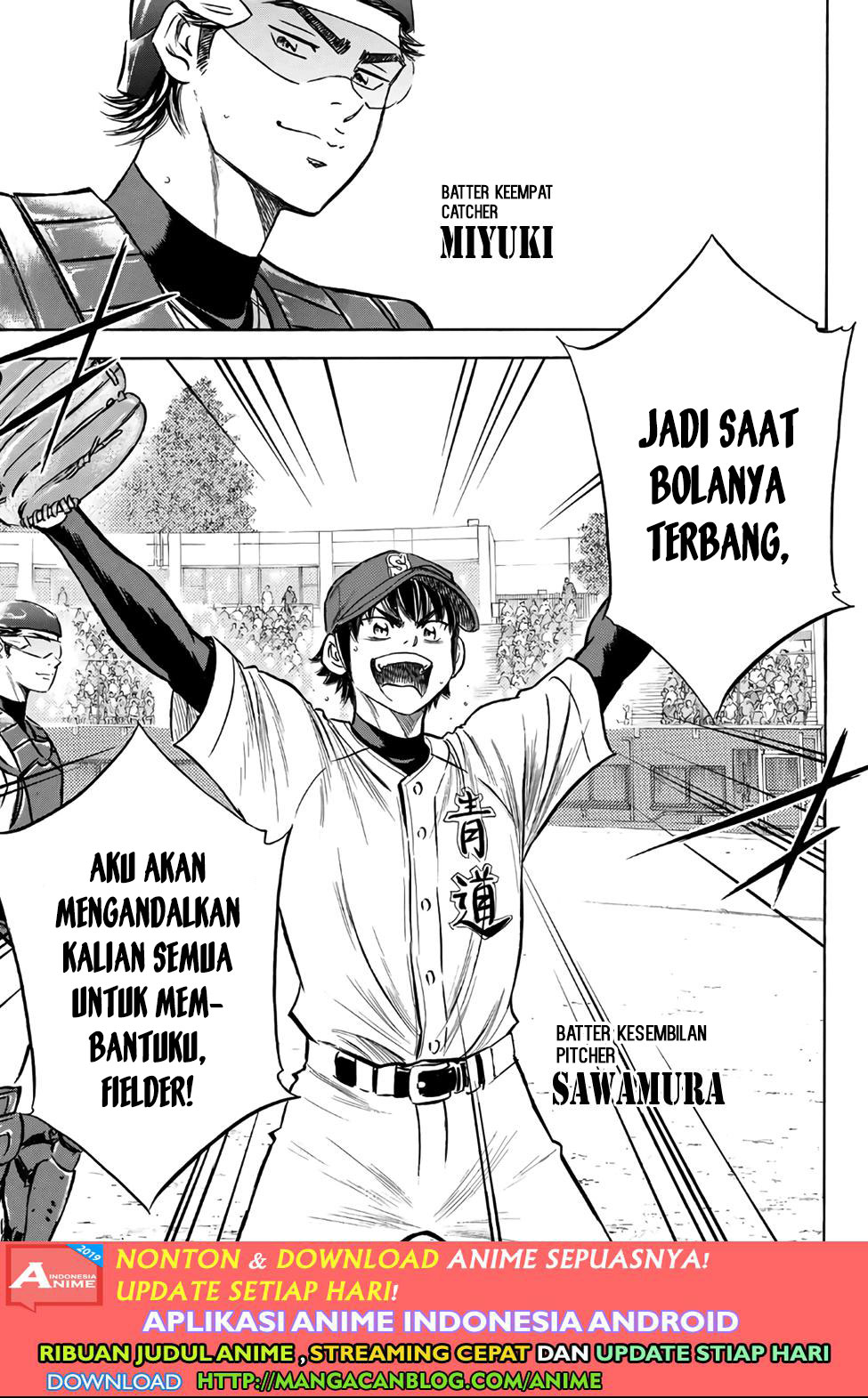 Diamond no Ace Act 2 — Chapter 189, halaman 9
