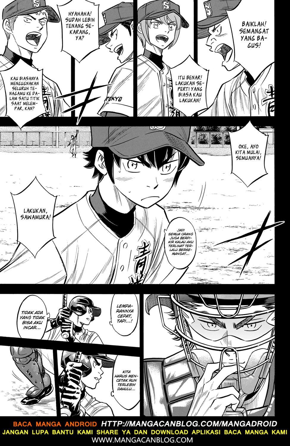Diamond no Ace Act 2 — Chapter 140, halaman 7