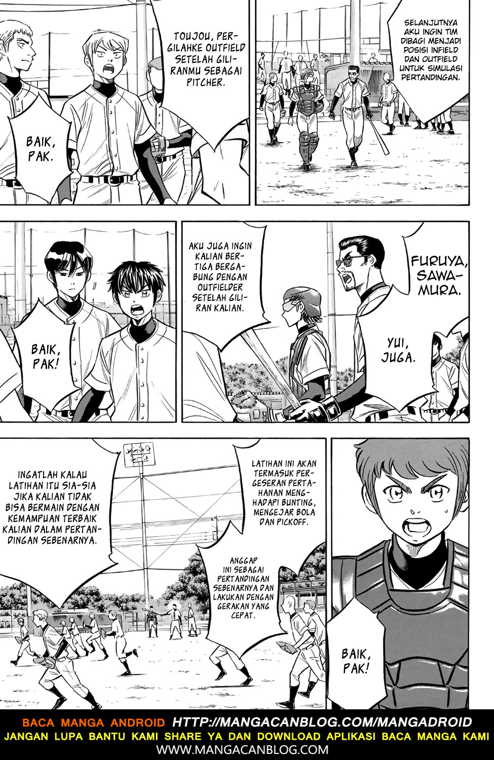 Diamond no Ace Act 2 — Chapter 135, halaman 11