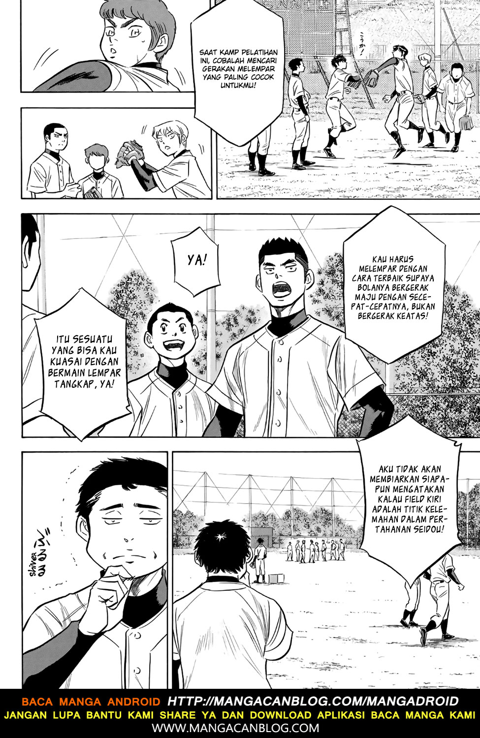 Diamond no Ace Act 2 — Chapter 135, halaman 14