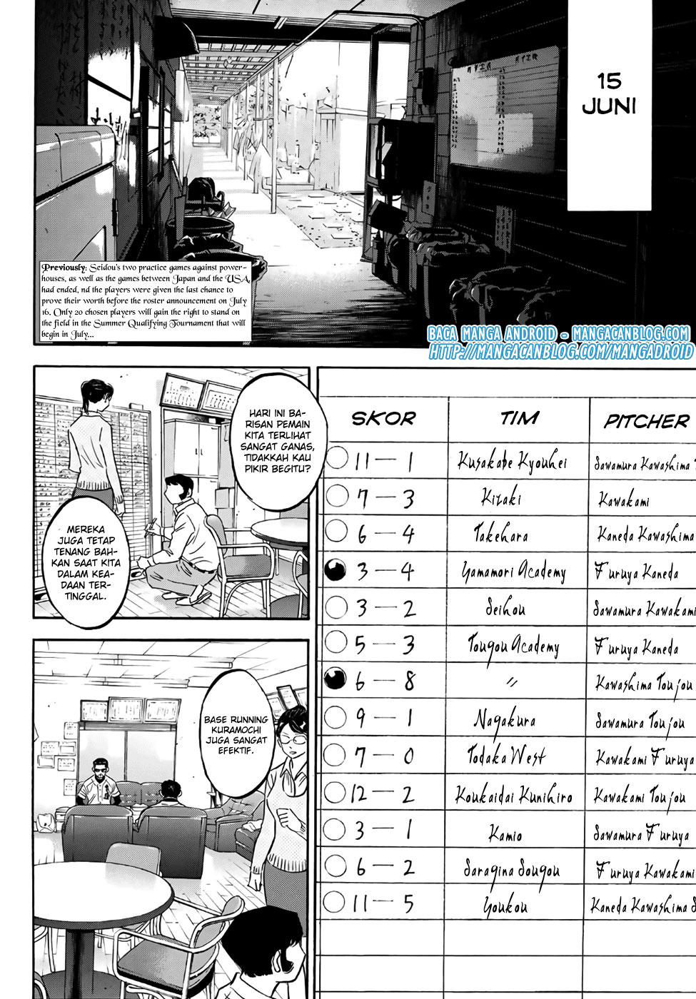 Diamond no Ace Act 2 — Chapter 133, halaman 2
