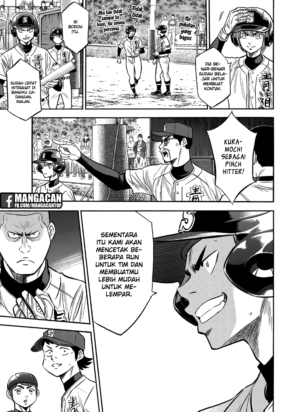 Diamond no Ace Act 2 — Chapter 129, halaman 14