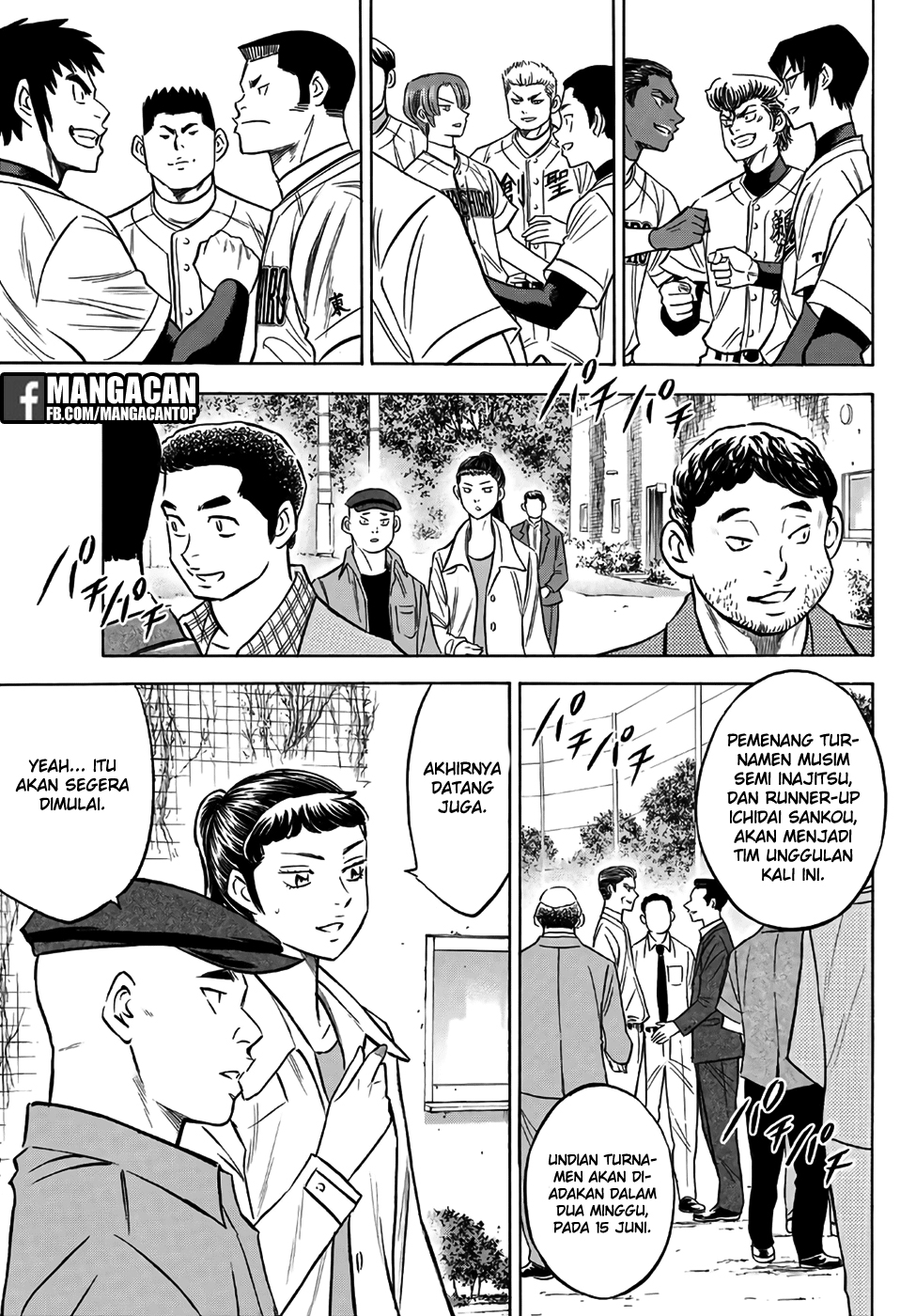 Diamond no Ace Act 2 — Chapter 129, halaman 18