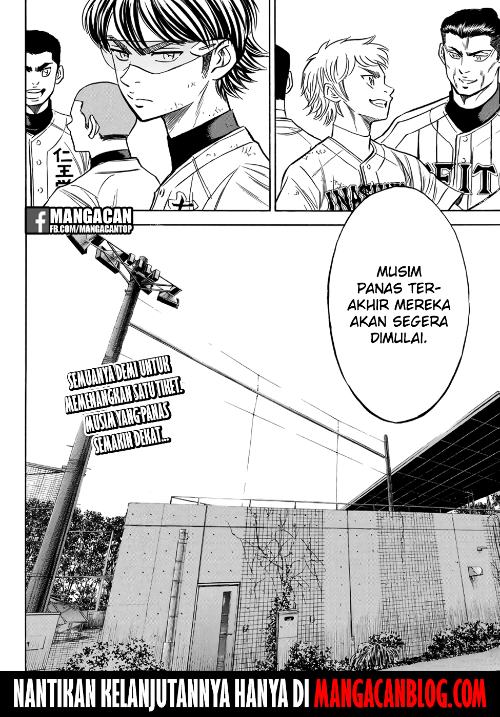 Diamond no Ace Act 2 — Chapter 129, halaman 19